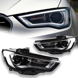 Car Styling for A3 Headlights 20 13-20 16 Upgrade S3 All LED Headlight DRL Hid Head Lamp Angel Eye Bi Xenon Beam Accessories