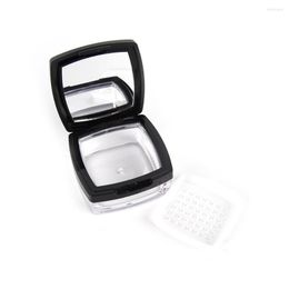 Storage Bottles 200pcs 10g Empty Plastic Cosmetic Sifter Loose Powder Jar Container Puff Box Makeup Travel With Mirror