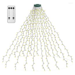 Strings Christmas Tree Lights 400 LED With 8 Light Modes 6.6FT X 16 White US Plug