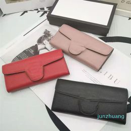 Designer- Women bags Women's long clutch bag Classic Pattern Fashion designer Men's short wallet Chequebook leather card 2563