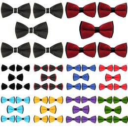 Bow Ties 5 PCS Men's Classic Pre-tied Tie Party School Wedding Adjustable Bowties BWTYY1002