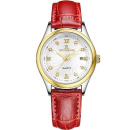 RZY013 Ultra thin waterproof business leather belt luxury watch ladies watch female wristwatch student birthday gift234R