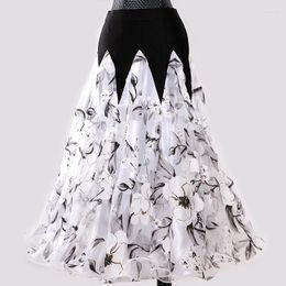 Stage Wear Customize Ballroom Skirt Dance Skirts For Women Spanish Waltz