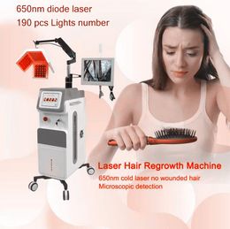 5 in 1 New Hair Regrowth Diode Laser Hair Growth Laser Machine 650nm Low Level Laser Hairs Salon Analysis Equipment For Hair Loss Treatment