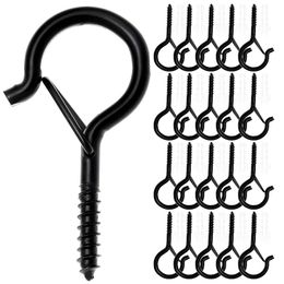 Hooks & Rails 40Pack Wall Mount Ceiling Screw Hook String Lights Hanger Easy Release Outdoor Wire And Decoration Hanging