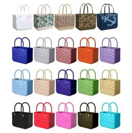 NEW Storage Baskets Eva Totes Outdoor Beach Bags Extra Large Leopard Camo Printed Baskets Women Fashion Capacity Tote Handbags Summer Vacation FY5224