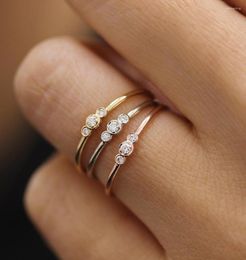 Wedding Rings 2023 FIND Korean Fashion Trendy Cute With ZIrcon For Women Engagement Birthday Party Gift Ladies