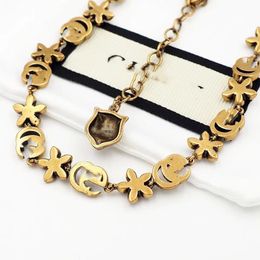 New Hiphop Necklace Vintage Metal Chain Chokers Necklaces for Women U Shape Chain Necklace Punk Jewelry Gothic Colliers GI