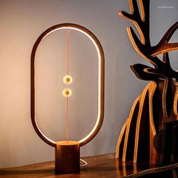 Night Lights Creative Table LED Mini Balance Light Lamp USB Bedside Decorative For Bedroom