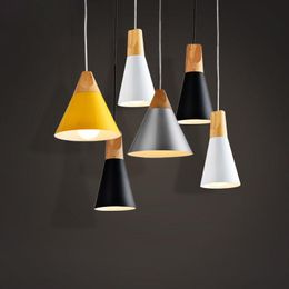 Pendant Lamps Modern Wooden Ceiling Hanging Lamp Chandelier Kitchen Light Fixture Lighting LED Suspension PA0010Pendant