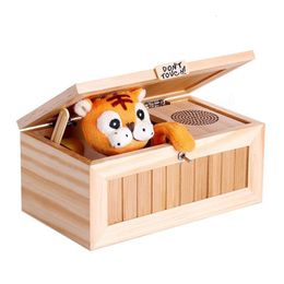 Novelty Games Children Electronic Useless Box with Sound Cute Tiger Toy Gift Stress-Reduction Desk 230216