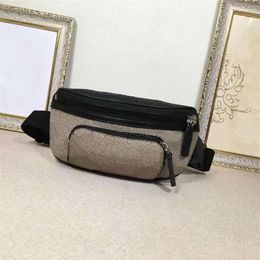 2021 Classic style mini and Waist Bags genuine Leather Bag women fanny pack printed Waistpacks for men233g