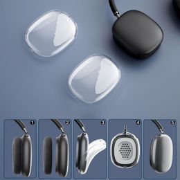 Hot Transparent protective shell for Max Bluetooth Headphones Wireless earphones with retail packingaing