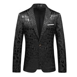 Mens Suits Blazers Autumn And Winter Pure Colour Blazers Casual Suit Mens Korean Style Slim Trend Small Suit Jacket Spring And Autumn 230216