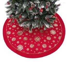 Christmas Decorations Tree Skirt Decorative Three Layer Cotton White Apron