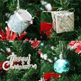 Party Decoration 32 Pack Christmas Balls Pendant Drums Bells Baubles Ball Tree Decorations Xmas Navidad Ornaments