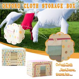 Clothing Storage Foldable Bag Clothes Organiser Waterproof Oxford Clear Window Wardrobe Home Non-woven Box &