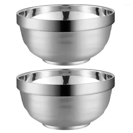Bowls Bowl Metal Snack Rice Instant Serving Dinner Soup Steel Ramen Salad Cereal Dishes Stainless Appetizer Plate Noodle Cooking