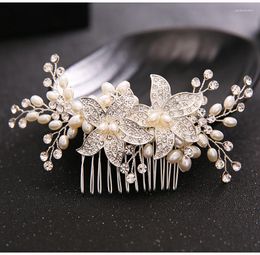 Headpieces Bridal Hair Comb Po Studio Decorative Rhinestone Beaded Headgear