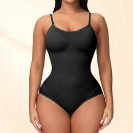 Women's Shapers In Bodysuit Women One-piece Sheath High Elastic Push Up Tummy Control Stretchy Backless Tighten Skin Lady Body Shaper