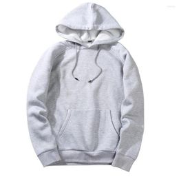 Men's Hoodies 2023 Hooides Thick Clothes Winter Long Sleeve Sweatshirts Men Hip Hop Streetwear Solid Fleece Hooded Man Clothing USA SIZE