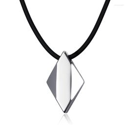 Pendant Necklaces 2023 Fashion And Simple Style Tungsten Steel Rhinestone Shaped Glossy Lettering Personalized Jewelry Suitable For Men