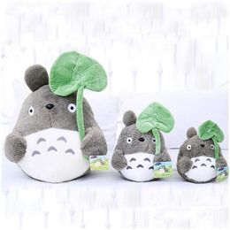 Movies Tv Plush Toy 20Cm Cartoon Movie Soft Totoro Cute Stuffed Lotus Leaf Kids Doll Toys For Fans Drop Delivery Gifts Animals Dhgnd