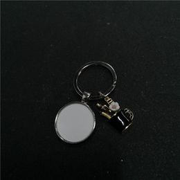 sublimation blank pen container keychains hat charms key ring heat transfer printing blank diy materials factory price