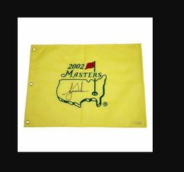 WOODS Autographed Signed signatured auto Collectable MASTERS Open golf pin flag
