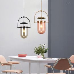 Pendant Lamps Iron Retro Light Lights Vintage Clear Lamp Cord Cardboard Kitchen Island Lustre Suspension Moroccan Decor