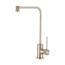 Kitchen Faucets Direct Drinking Water Faucet Sink Tap Rotation Brush Gold Black Chrome