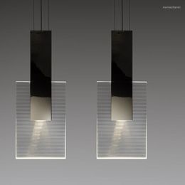 Pendant Lamps Modern Glass LED Lights Lighting Living Room Bedroom Decoration Lamp Transparent Cafe Bar Office Hanging