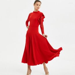 Stage Wear Fashion Ballroom Dance Dress Women Standard Waltz Tango Foxtrot Performance Clothing Practise Dresses Customised DC3605