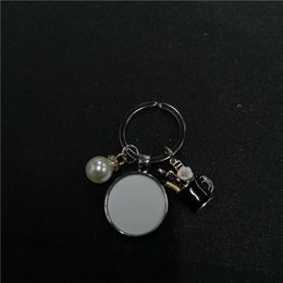 sublimation blank pen container keychains 01 hat charms key ring heat transfer printing blank diy materials factory price