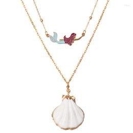 Choker ZOSHI Fashion Sea Shell Necklace Jewelry Bohemian Beach Tassel Chains For Women Gold Plated Collars