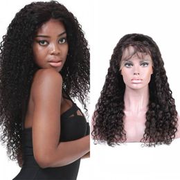 Cambodian Human Hair Lace Front Wigs with Baby Hair 130% Pre Plucked Kinky Curly Wig for Black Women