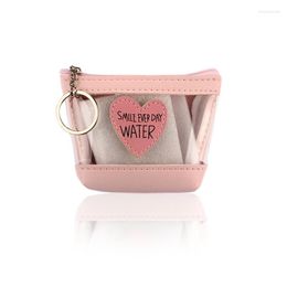 Keychains Letter Print Transparent PVC Coin Purses Women Small Bags Fashion Clear Jelly Handbags Girls Card Holder For Kids Purse