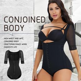 Women's Shapers Women Fajas Shaper Woman Shapewear Postpartum Recovery Waist Trainer Tummy Control Thigh Slimmer Shorts Bodysuit BuLifter