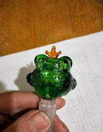 14mm 18mms Frogs' cartoon bubble head, Wholesale Glass Bongs, Oil Burner Glass Water Pipes, Smoke Pipe Accessories