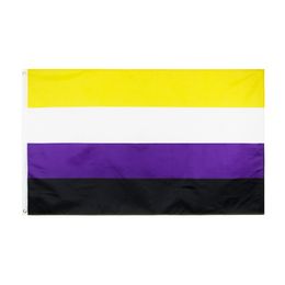 90x150cm Rainbow Flag 3x5ft Colourful Polyester Lesbian Gay Parade Flags Banner LGBT Pride Home Decoration 9 styles