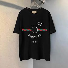 Gg Bee Advanced Version Italy Fashion Men's T-shirt Tops Summer Female 2G Letter Printing Luxury Brands Shirt Men and Women Highs Quality Casual Cotton Round 472