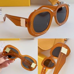 Funky Black Sunglasses 40103 Mens Womens Oval concave-convex stereoscopic frame fashion classic trend brand glasses Womans Sun Glasses WIth Box LW40103