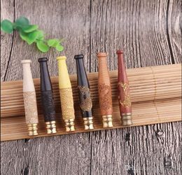 Smoking Pipes Small Wood Carving Smoke Nozzle Mini Solid Wood Circulating Smoke Nozzle Philtre