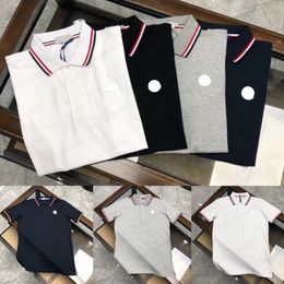 2023 Erkek Stilist Polo Gömlek Lüks Marka Mens Tasarımcı Polo T Shirt Yaz Moda Nefes Alabilir Kısa Kollu Yakası Günlük Top