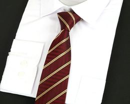 Men's 100 Silk jacquard Tie Cravat Stripe Neckerchief Wedding Business Casual