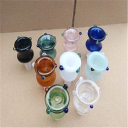 Colour Spotted New Concave Bubble Head Wholesale Bongs Oil Burner Pipes Water Pipes Glass Pipe Oil Rigs Smoking