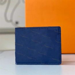 2021 designers wallets cardholder men women short blue long purses fashion Gray flower leather bags High Quality zipper clutched h202T