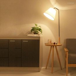 Table Lamps Modern LED Lamp With Wooden Desk Fabric Lampshade USB Study Simple Decorative Learning