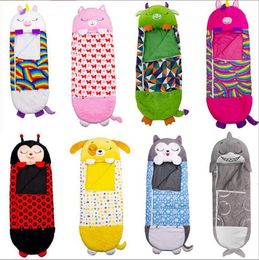 Kids sleeping bag Cat Sheep Unicorn Ladybird Dog printed Hppy Napers For Protecting Boy Girl Sleep