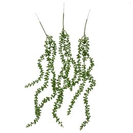 Decorative Flowers 72CM Soft Home Decor Lifelike Fake Simulation Succulents El Wall Hanging Party Supplies Garland Artificial Plant String